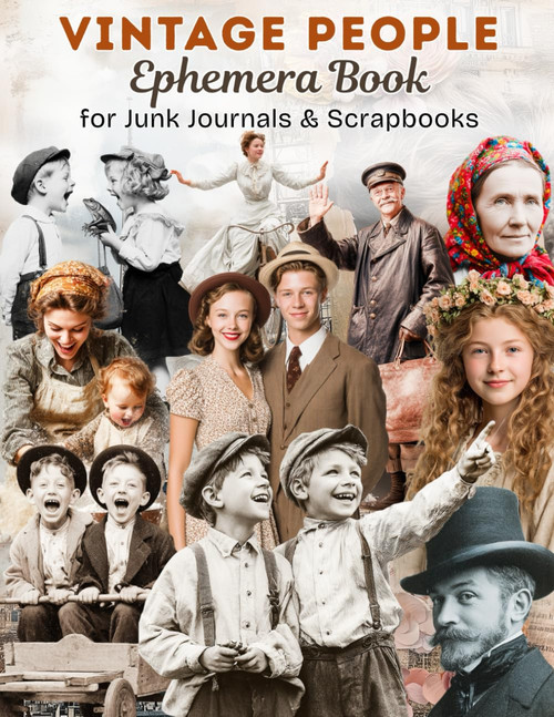 Vintage People Ephemera Book Cut-Outs for Junk Journals