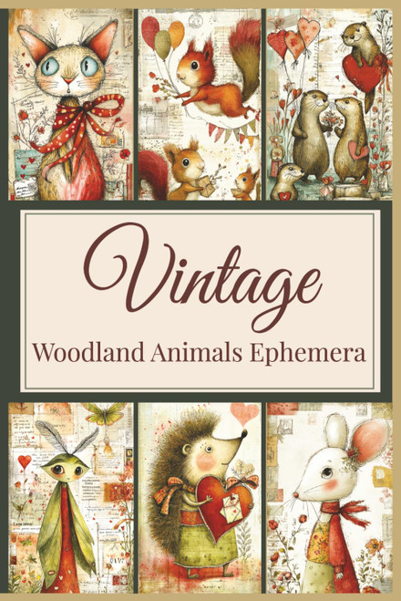 Vintage Woodland Animals Ephemera