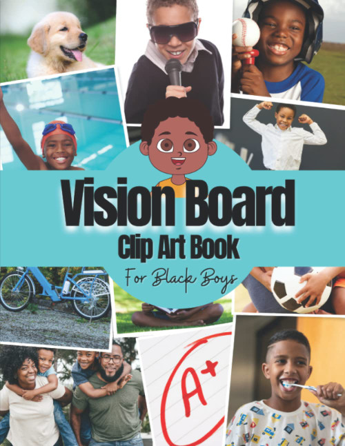 Vision Board Clip Art Book For Black Boys