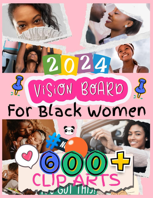 Vision Board Clip Art Book For Black Women