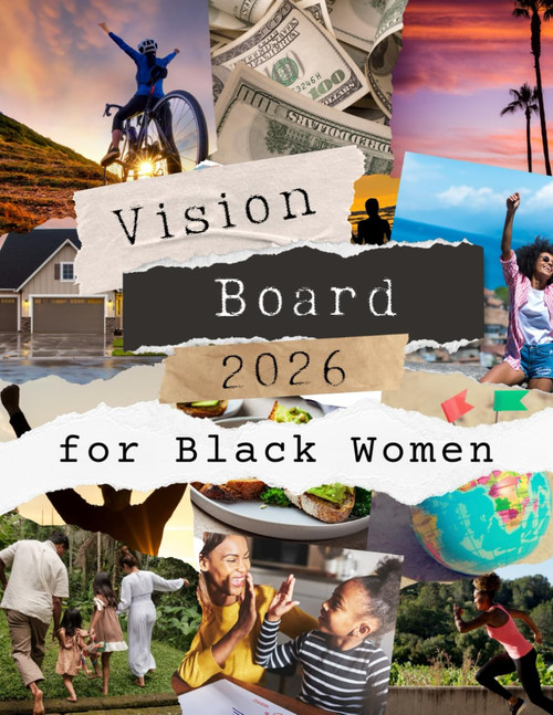 Vision Board Clip Art Book For Black Women: Over 400 Pictures