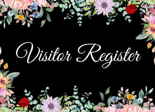 Visitor Register Book: Visitors Log for Front Desk Security