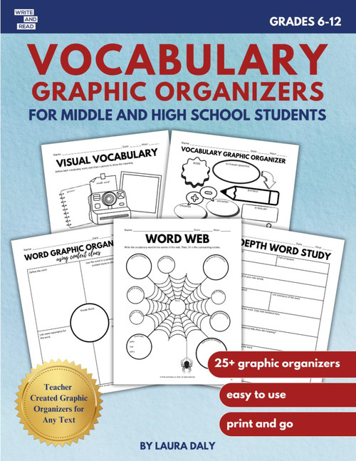 Vocabulary Graphic Organizers for Middle and High School Students