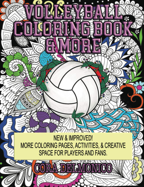 Volleyball Coloring Book & More: Coloring Pages