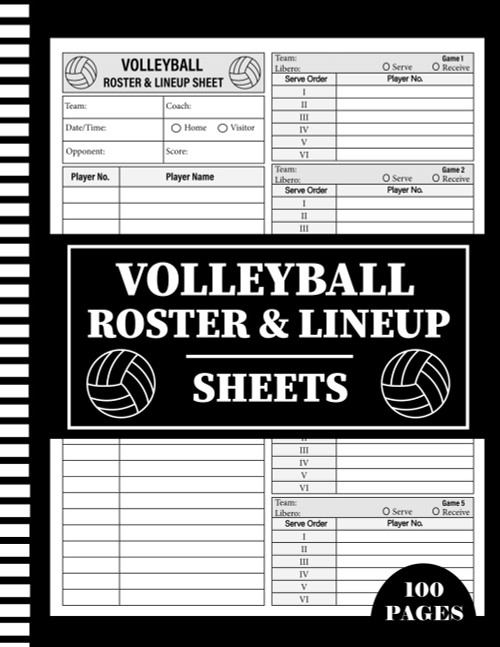 Volleyball Roster and Lineup Sheets