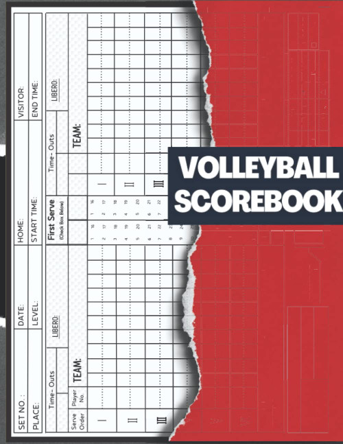 Volleyball Scorebook: High School and Middle School Volleyball Score