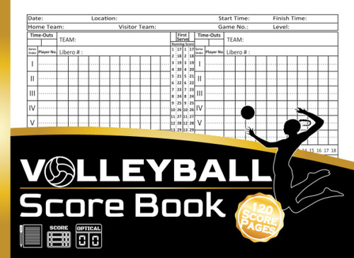 Volleyball Scorebook: Volleyball Score Record Book