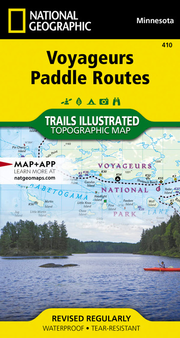 Voyageurs Paddling Routes (National Geographic Trails Illustrated Map)