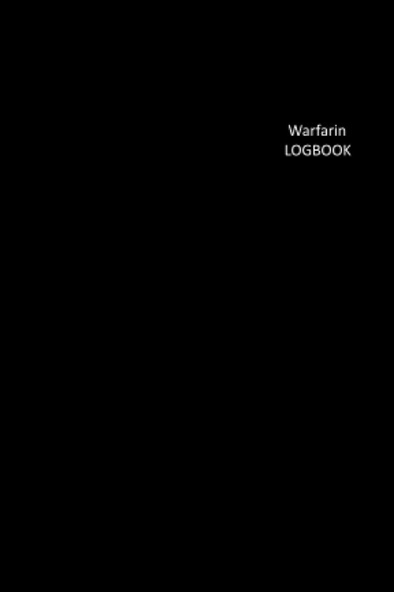 warfarin log book: Pocket size 4x6 "