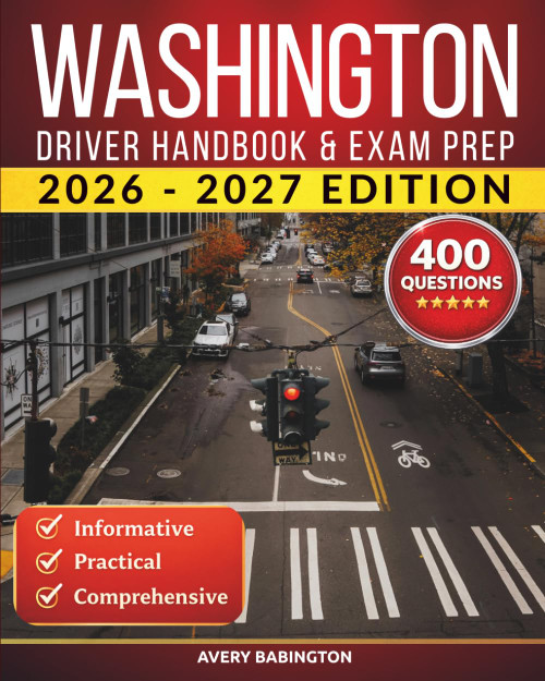 Washington Driver Handbook & Exam Prep: 400 Practice Questions