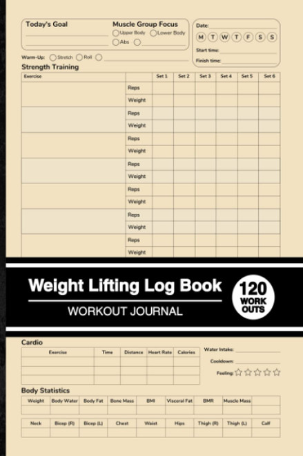Weight Lifting Log Book: Simple Workout Journal | Small