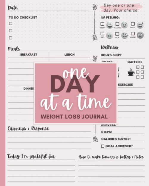 Weight Loss Journal for Women: 12-Week Weight Loss Tracker Journal