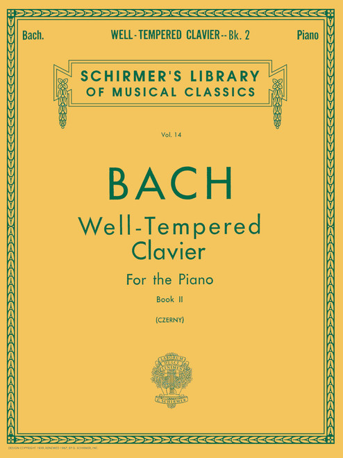 Well Tempered Clavier: 48 Preludes and Fugues for the Piano Book 2 Vol 14