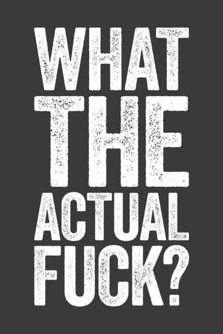 What The Actual Fuck: 6 x 9 Blank Lined Notebook Journal