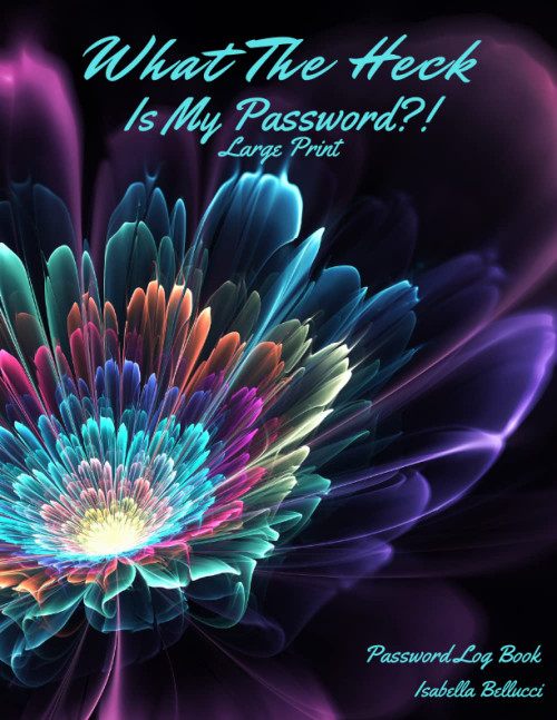 What The Heck Is My Password ?! Large Print Password Book Small With