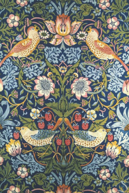 William Morris: Strawberry Thief - 6x9' Lined Notebook