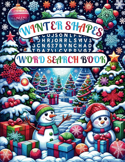 Winter Shapes Word Search Book: 1500 hidden words. 100 puzzles. Large