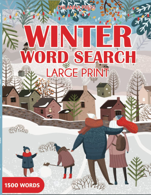 Winter Word Search Large Print: Fun and Challenging Word Find Puzzles for