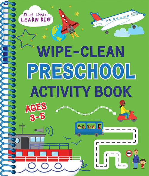 Wipe Clean Preschool Activity Book for Kids Ages 3 to 5: ABCs