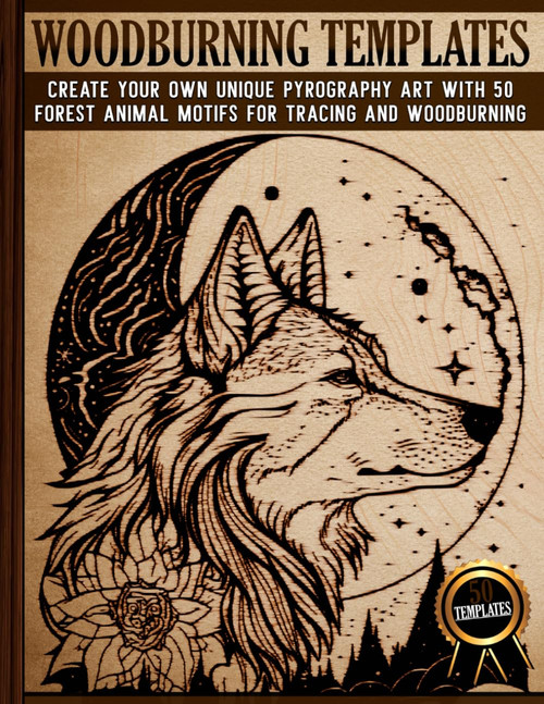 Woodburning Templates: Pyrography Designs for Tracing and Wood Burning -