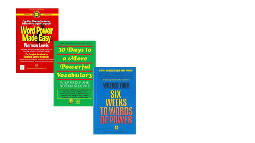 Word Power Made Easy + 30 Days to More Powerful Vocabulary + Six Weeks to