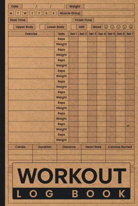 Workout Log Book: 100+ Log Entries to Track Exercises