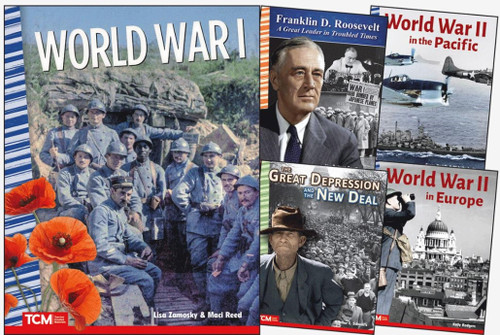 World War I & World War II - Children's World History 5 book Set