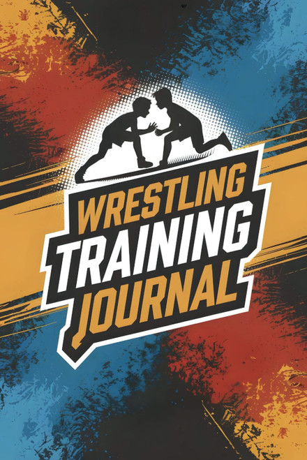 Wrestling Training Journal: All In logbook For Teens