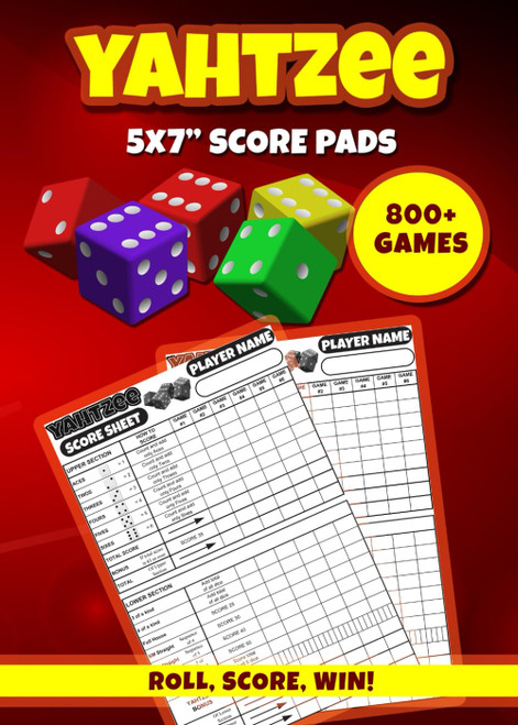 Yahtzee Score Pads 5x7: 804 Large Print Yahtzee Score Sheets for