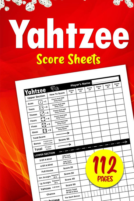 Yahtzee Score Pads: 660 Score Games For Scorekeeping - Yahtzee Score