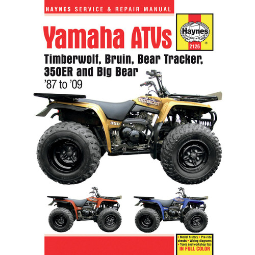 Yamaha Timberwolf, Bruin, Bear Tracker, 350ER, Big Bear 87-09