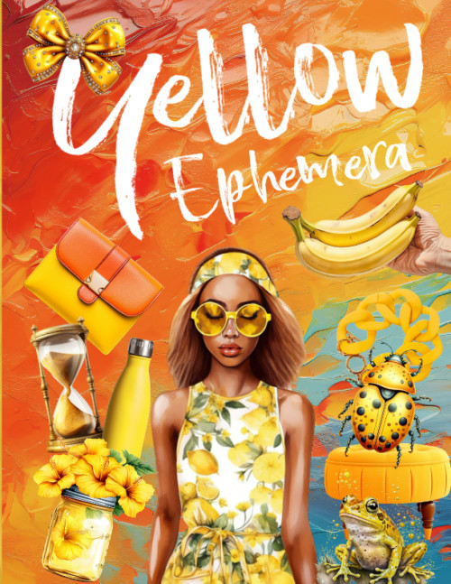 Yellow Ephemera Book: High Quality Images Of Flower