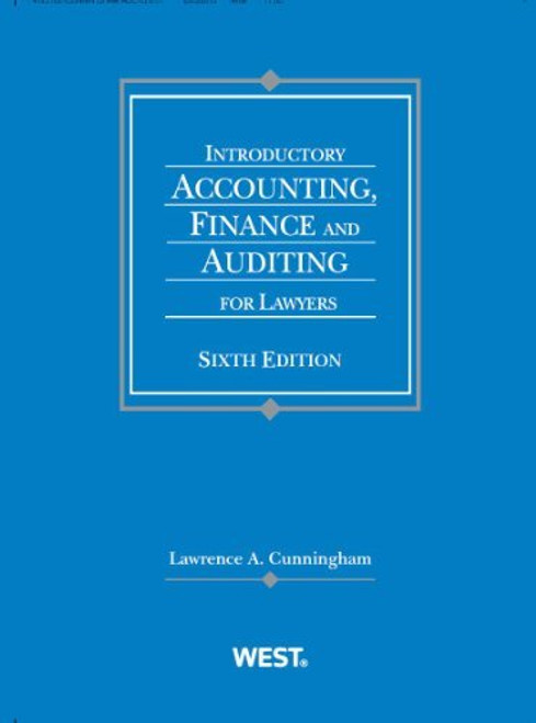 Introductory Accounting Finance And Auditing For Lawyers