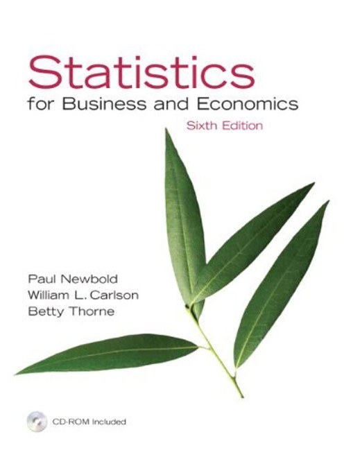 Statistics For Business And Economics