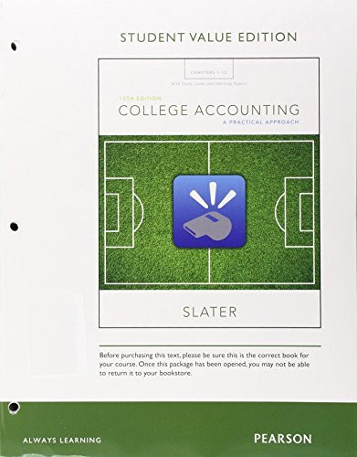 College Accounting Chapters 1-12
