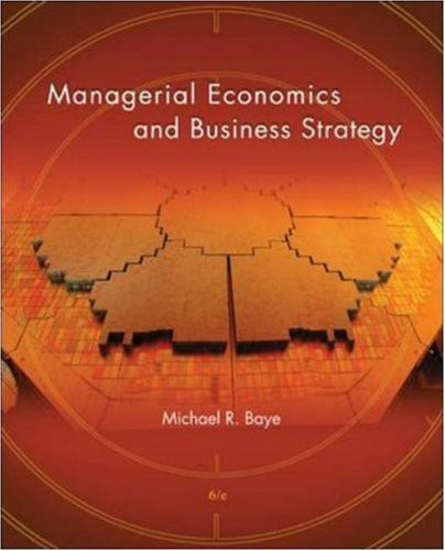 Managerial Economics And Business Strategy