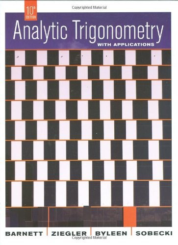 Analytic Trigonometry With Applications