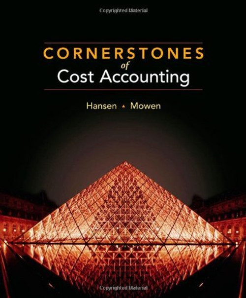 Cornerstones Of Cost Management