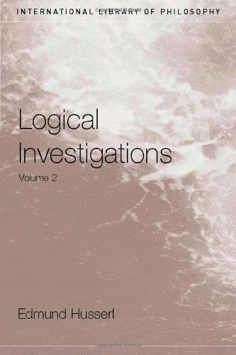 Logical Investigations Volume 2
