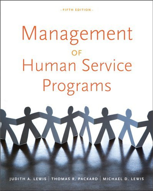 Management Of Human Service Programs