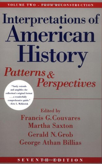Interpretations Of American History Volume 2