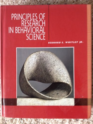 Principles Of Research In Behavioral Science