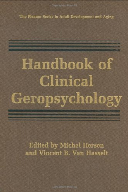Handbook Of Clinical Geropsychology