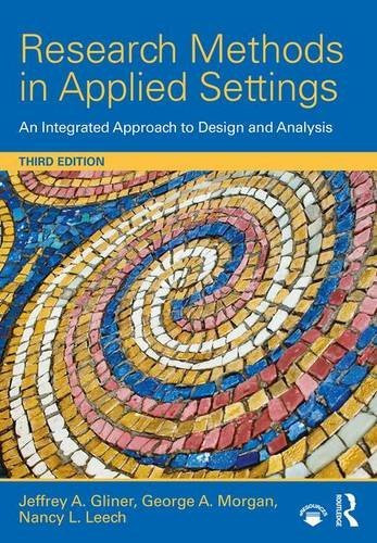 Research Methods In Applied Settings