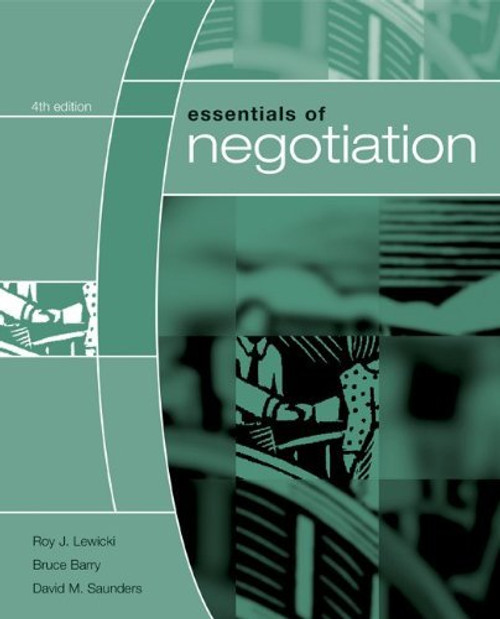 Essentials Of Negotiation