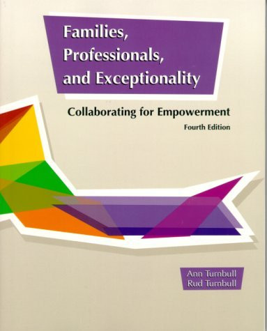 Families Professionals And Exceptionality