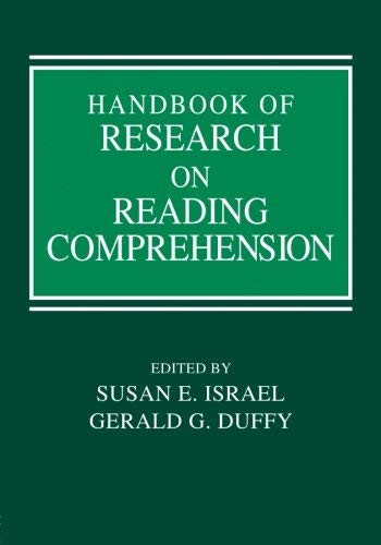 Handbook of Research on Reading Comprehension