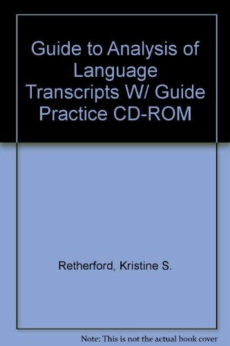 Guide To Analysis Of Language Transcript