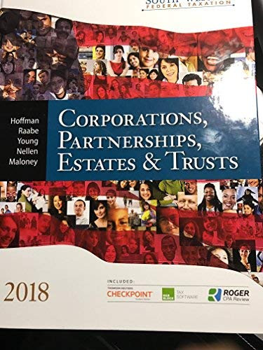 South-Western Federal Taxation Corporations Partnerships Estates And Trusts