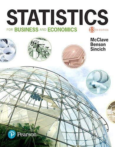 Statistics For Business And Economics